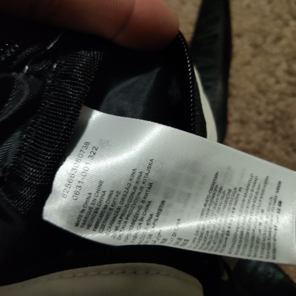 Nike Air Jordan White Crossbody Small Pouch Bag Black Straps - Picture 4 of 7
